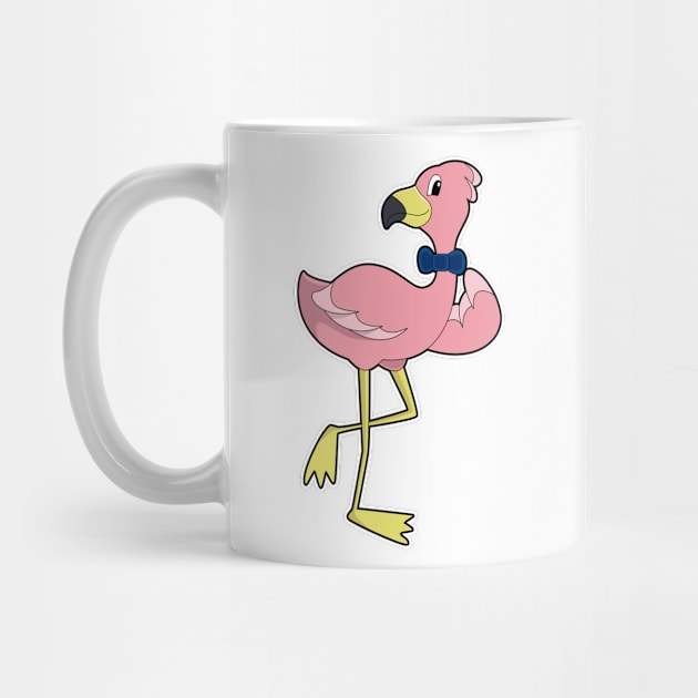 Flamingo as Gentleman with Tie by Markus Schnabel